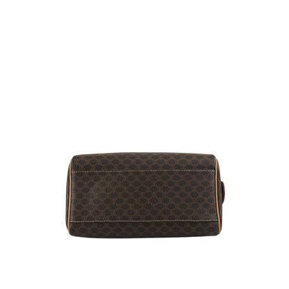 CELINE Macadam Blason Two-way Handbag Shoulder bag Brown Vintage h5nkpp