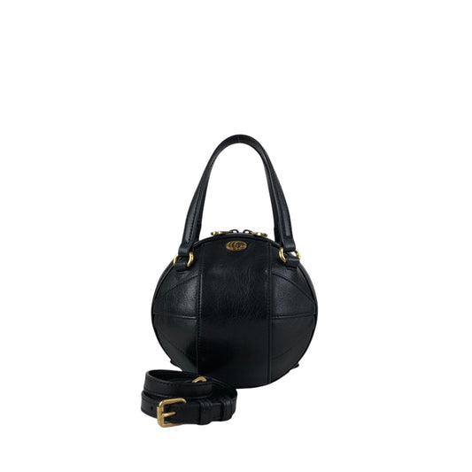 GUCCI GG Logo Shoulder bag Black Vintage ym72ux