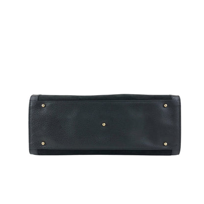 GUCCI Bamboo Handbag Black Vintage ujswe3