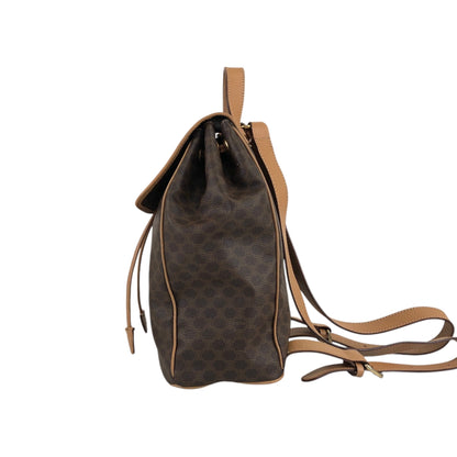 CELINE Macadam Gancini Backpack Brown Vintage mf5k3j
