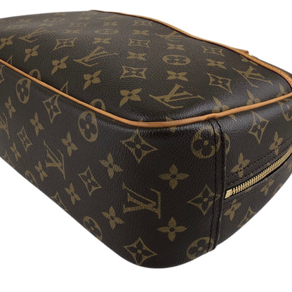 LOUIS VUITTON Monogram Handbag Brown Vintage wmhwus