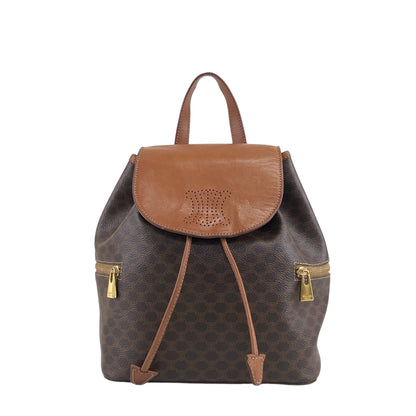 CELINE Macadam Blason Backpack Brown Vintage nmaxvd