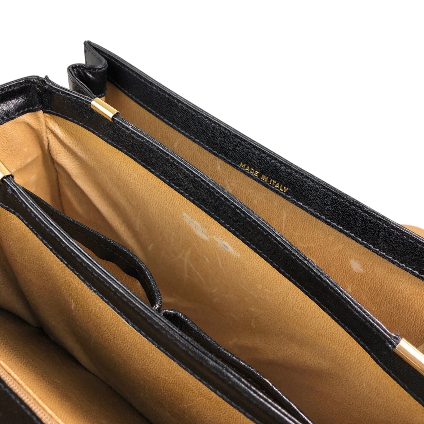 CELINE Horse Carriage Crossbody Shoulder bag Black Vintage mimnwz