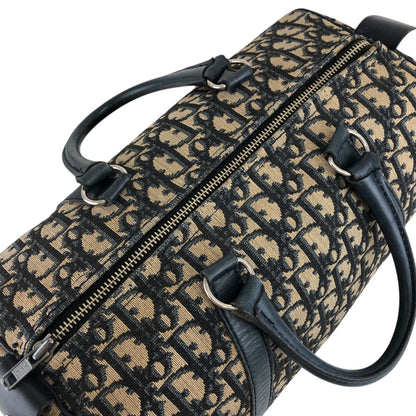 Christian Dior Trotter 波士頓包 手袋 海軍藍 復古 dmrj3p
