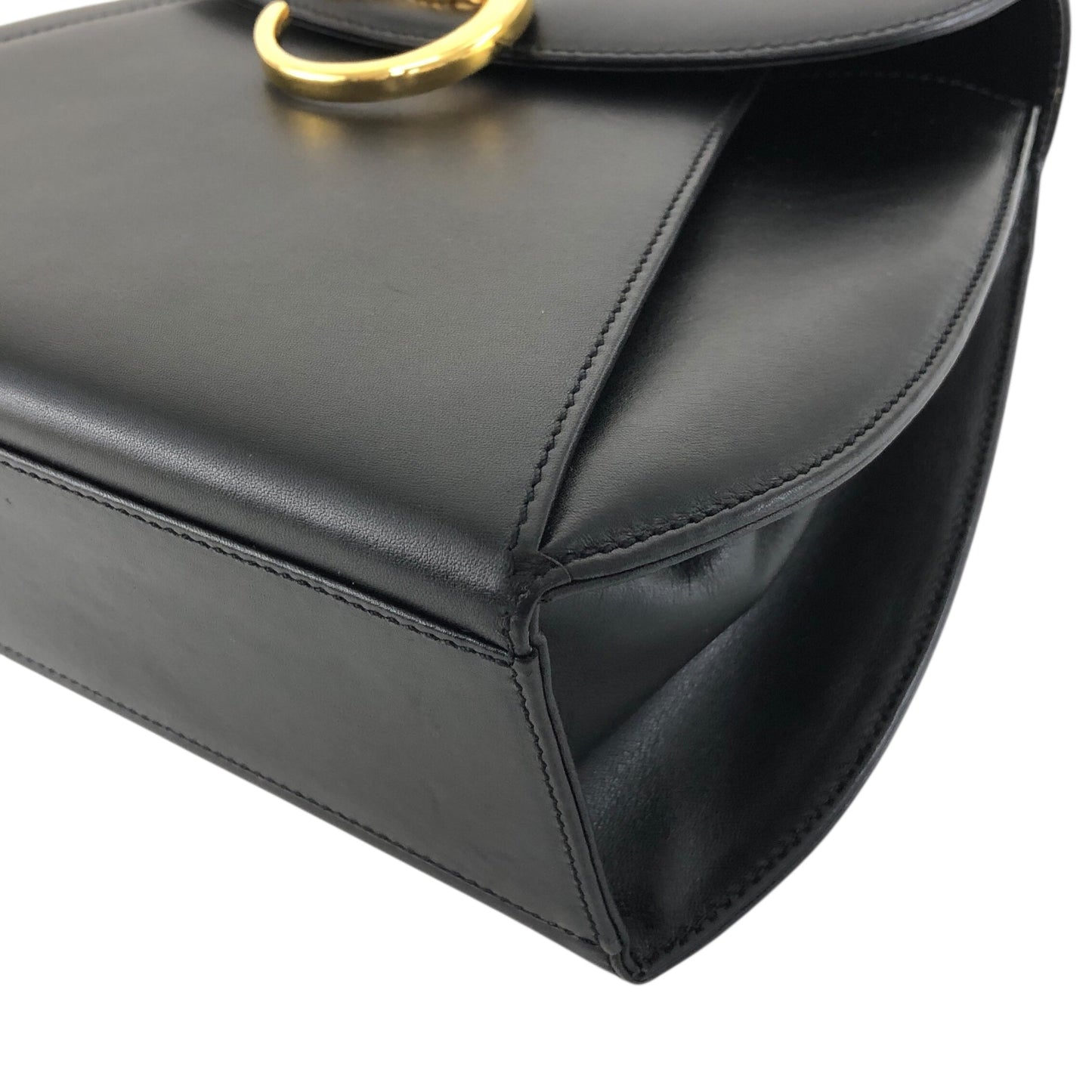 Cartier Top Handle Handbag Black Vintage dtgya8