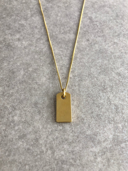 Christian Dior Logo Motif Necklace Gold Vintage nhfy64