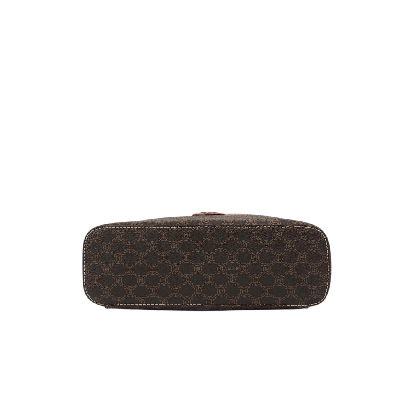 CELINE Macadam Blason Two-way Handbag Shoulder bag Vanity bag Brown Vintage t7yhbd