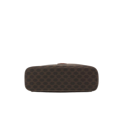 CELINE Macadam Blason Two-way Handbag Shoulder bag Vanity bag Brown Vintage t7yhbd