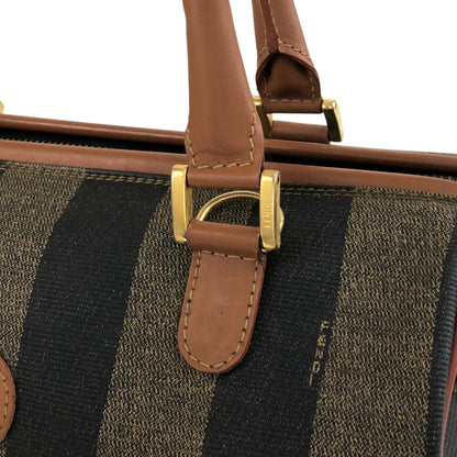 FENDI Pecan Logo Two-way Handbag Shoulder bag Brown Vintage sudkyw