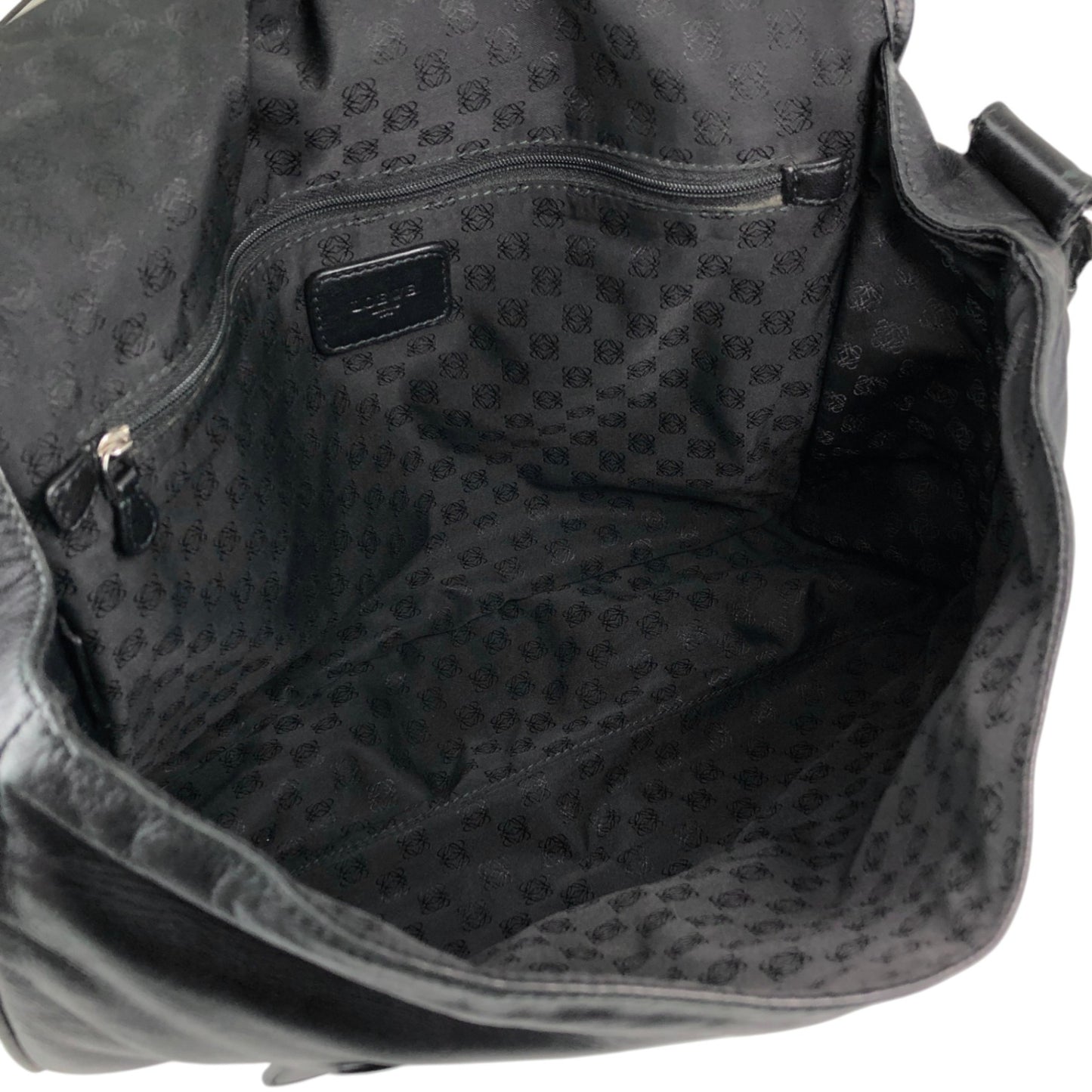 LOEWE Anagram Shoulder bag Black Vintage stpht7