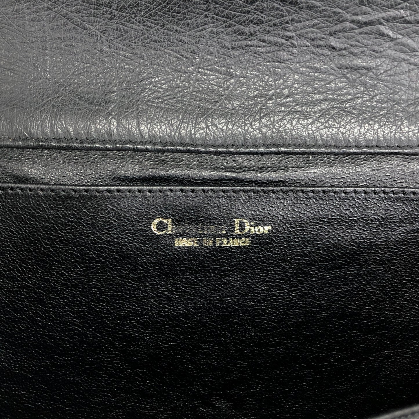 Christian Dior Handbag Black Vintage 4keybj