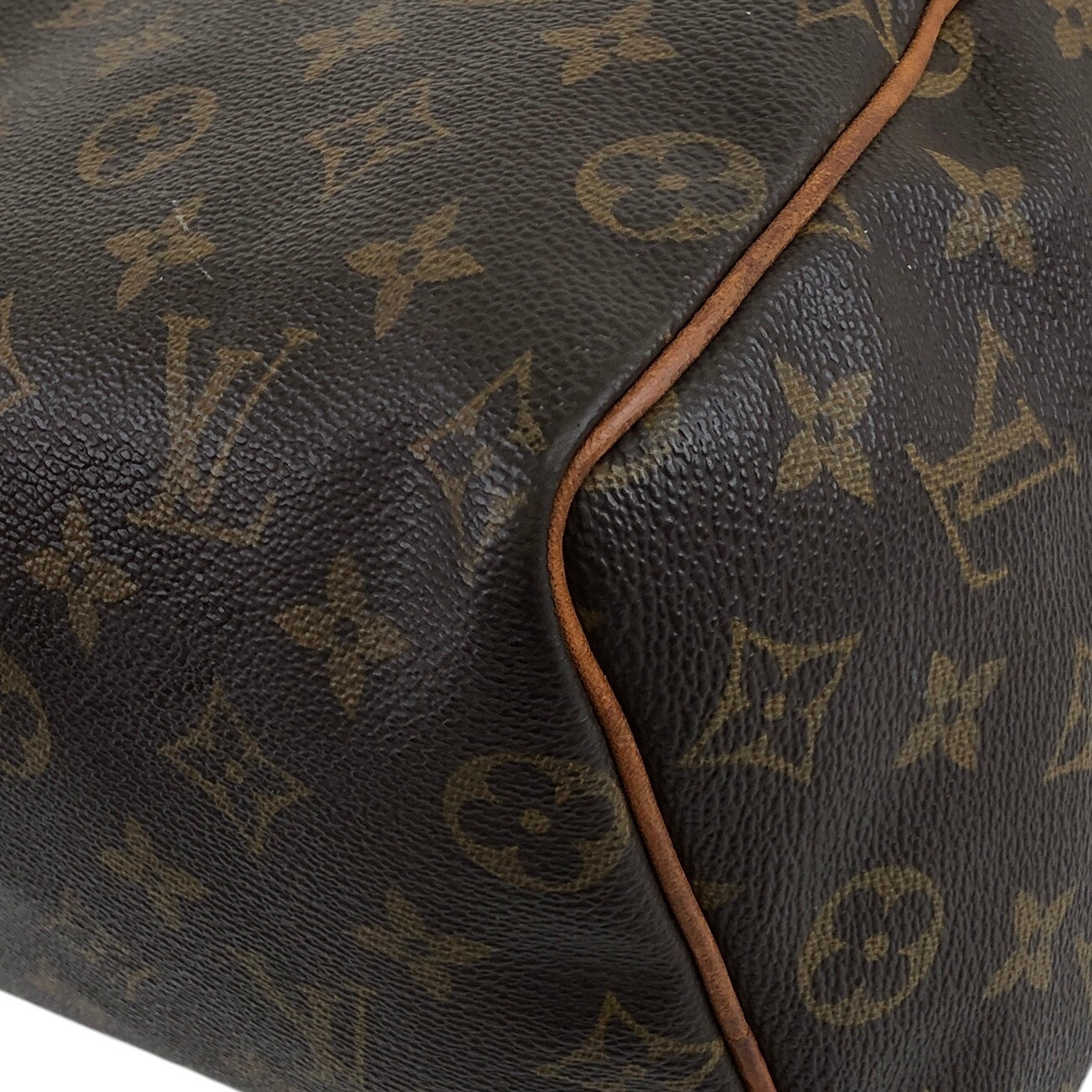 LOUIS VUITTON Monogram Handbag Brown M41528 Vintage afefax