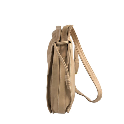 LOEWE Anagram Drawstring Shoulder bag Beige Vintage ifsxih