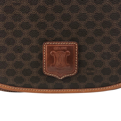 CELINE Macadam Blason Shoulder bag Brown Vintage 23vr8y