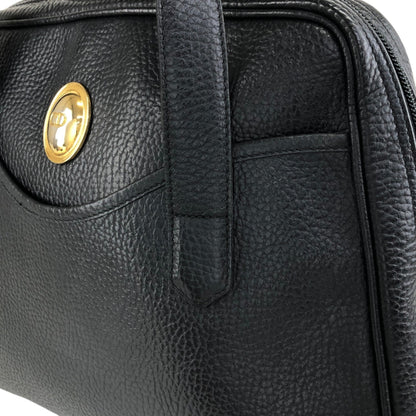 Christian Dior CD Logo Two-way Handbag Shoulder bag Black Vintage 68z4cp