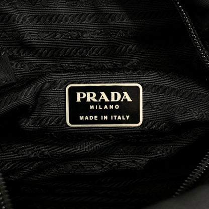 PRADA Tessuto Triangle Logo Totebag Black Vintage 26be6f