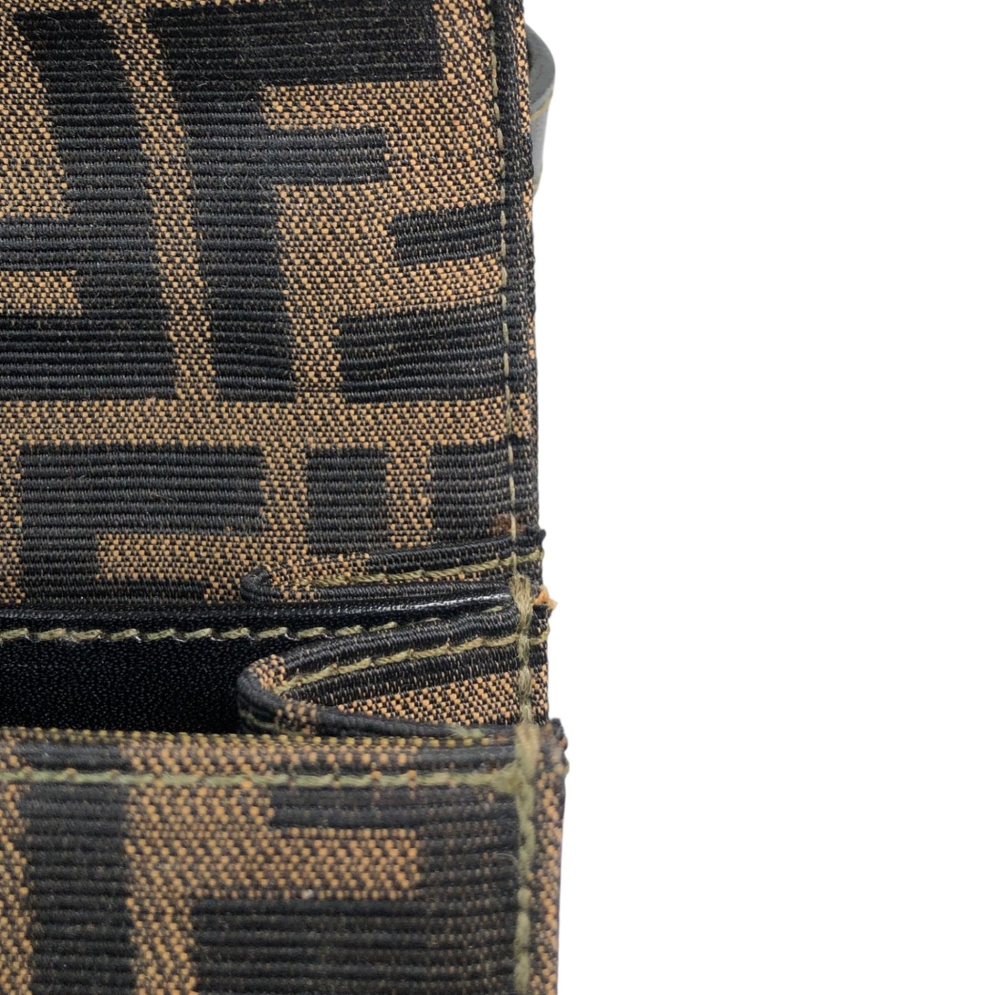 FENDI Zucca Lock Shoulder bag Brown Vintage mbiimu