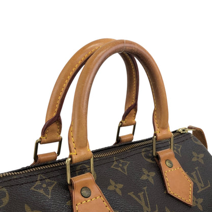 LOUIS VUITTON Monogram Small Boston bag Handbag Brown Vintage 232hgi