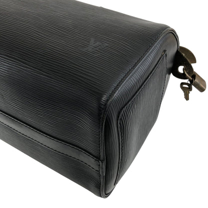 LOUIS VUITTON Epi Small Boston bag Handbag Black Vintage abz8nz