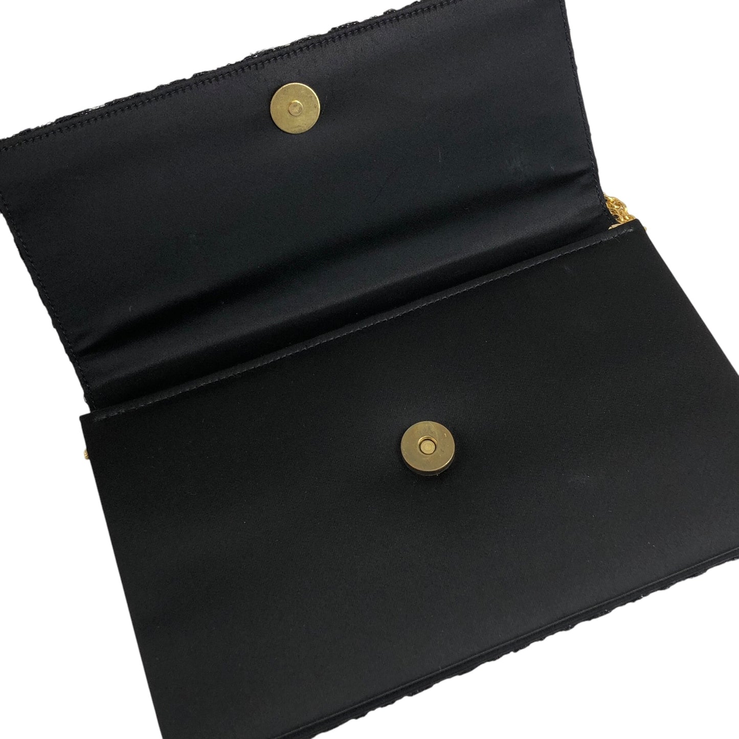 Christian Dior Logo Chain Shoulder bag Black Vintage mr3a3y