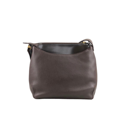 LOEWE Logo Embossed Shoulder bag Brown Vintage u3fpkx