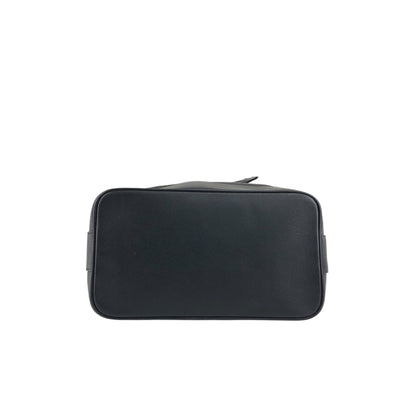 CELINE Gancini Drawstring Shoulder bag Black Vintage 4852gj