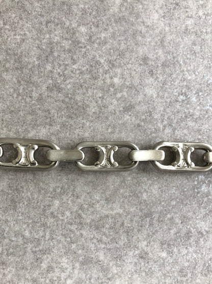 CELINE Triomphe Bracelet Silver Vintage ckacma