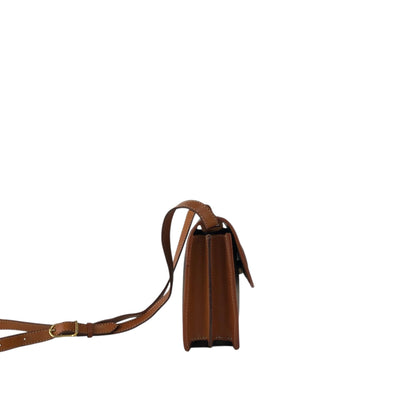 CELINE Macadam Blason Shoulder bag Brown Vintage ytvnjg