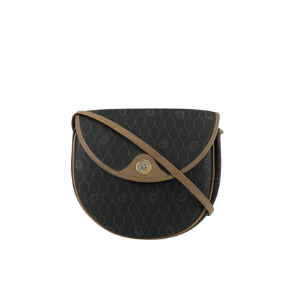 Christian Dior Honeycomb Pattern Small Shoulder bag Black Vintage ihhxgt