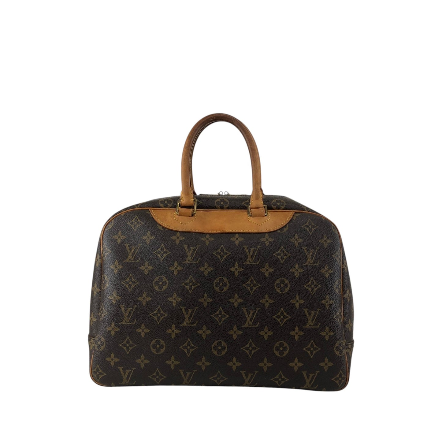 LOUIS VUITTON Monogram Handbag Brown Vintage bwp3ix