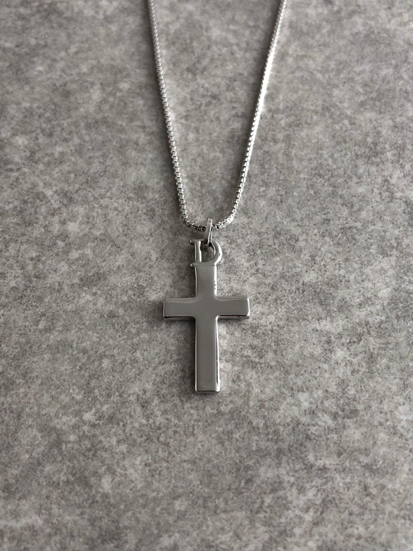 Christian Dior Cross Necklace Silver Vintage rxbzag