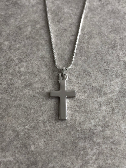 Christian Dior Cross Necklace Silver Vintage rxbzag