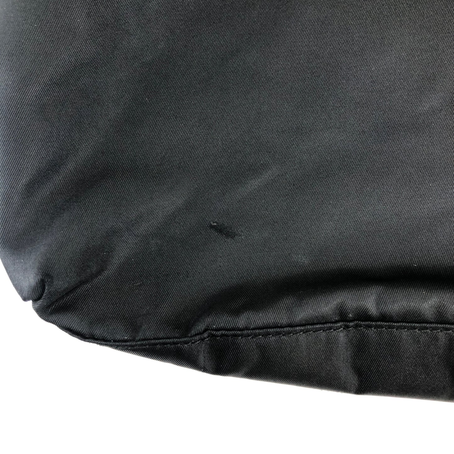 PRADA Tessuto Triangle Logo Handbag Black Vintage yiktvs