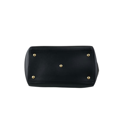 Salvatore Ferragamo Vala Ribbon Chain Totebag Black Vintage p52xmz