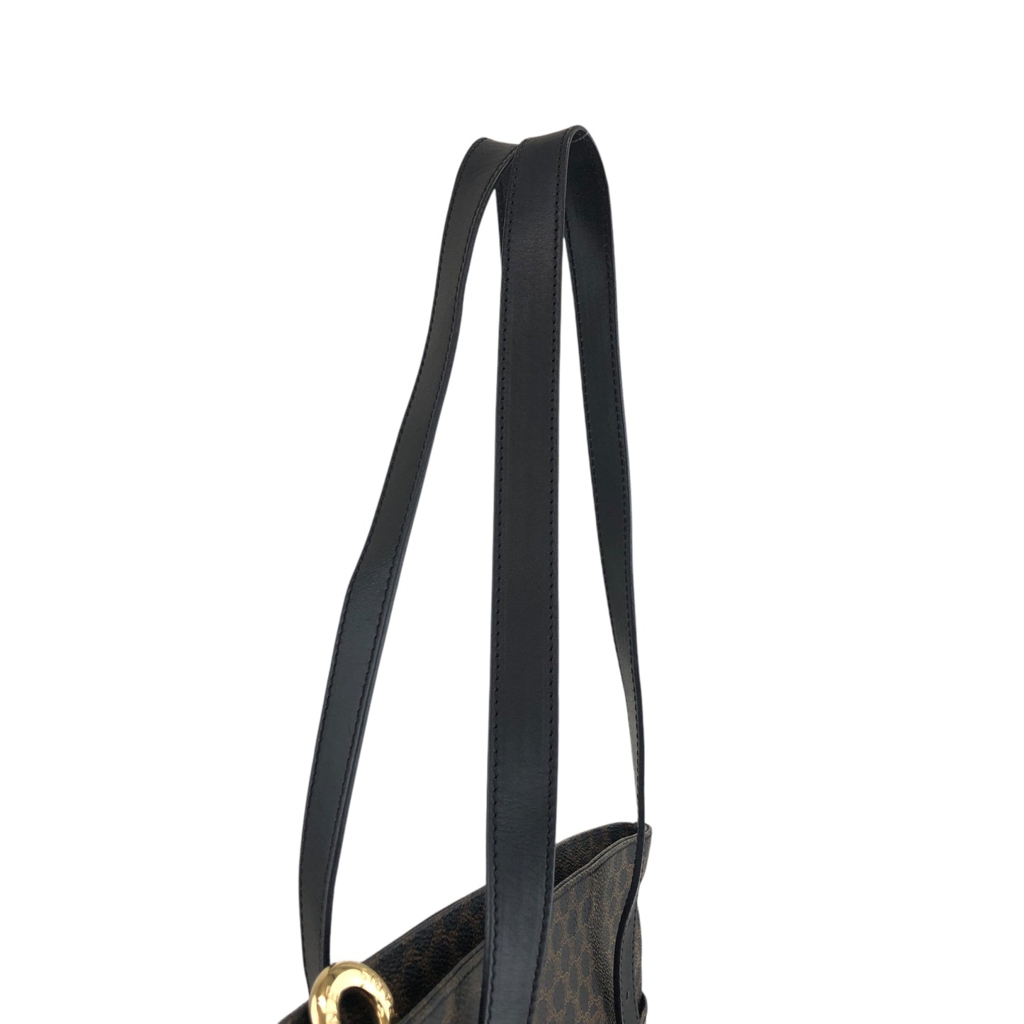CELINE Macadam Shoulder bag Black Vintage xhkb75