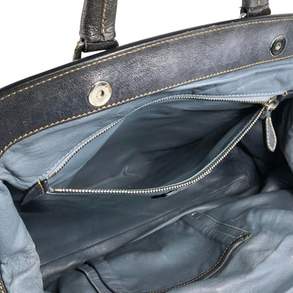 PRADA Triangle Logo Handbag Gray Vintage x8guys