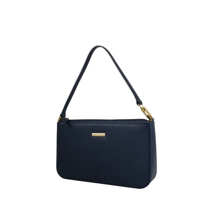 BURBERRY Logo Shoulder bag Navy Vintage 3fb5v6