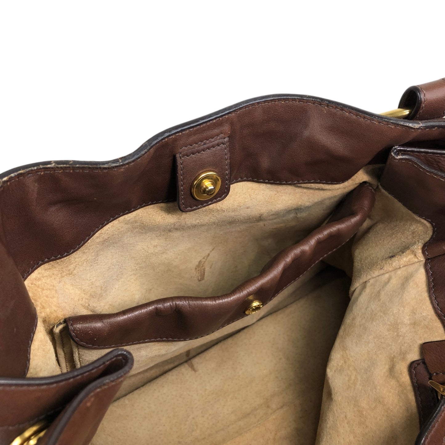 PRADA Logo Totebag Brown Vintage sznhvb