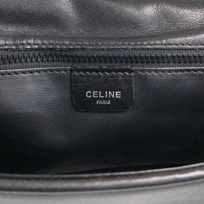 CELINE Blason Shoulder bag Black Vintage tuhbjd
