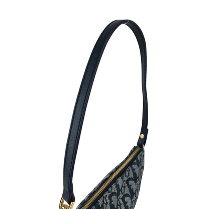 Christian Dior Trotter Handbag Shoulder bag Navy Vintage gicr78