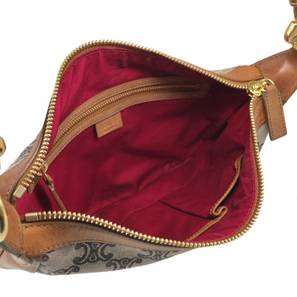 CELINE Macadam Shoulder bag Brown Vintage sun8w8