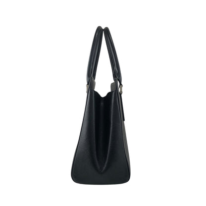 BURBERRY Logo Handbag Black Vintage jieesi