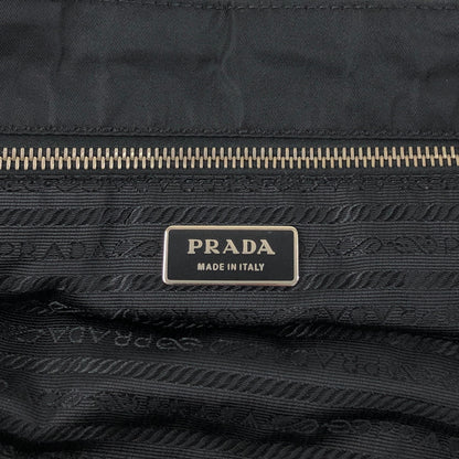 PRADA Tessuto Triangle Logo Totebag Black Vintage 4f8fnv