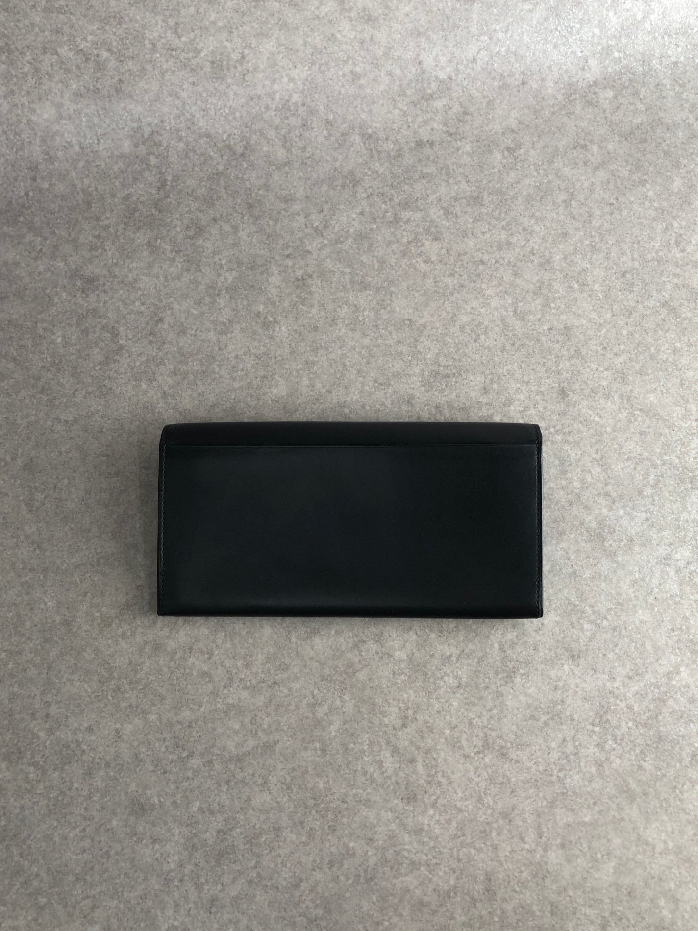 Yves Saint Laurent YSL Logo Long Wallet Black Vintage czyrem