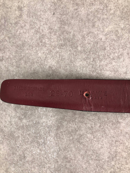 LOEWE Anagram Belt Black×Burgundy Vintage nfn2n8