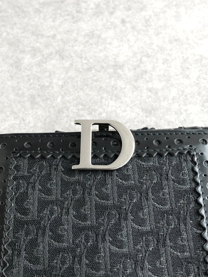 Christian Dior Street Chic Folded Wallet Black Vintage v8cfsw