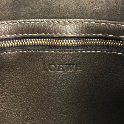 LOEWE Logo Embossed Shoulder bag Brown Vintage fsvn5t