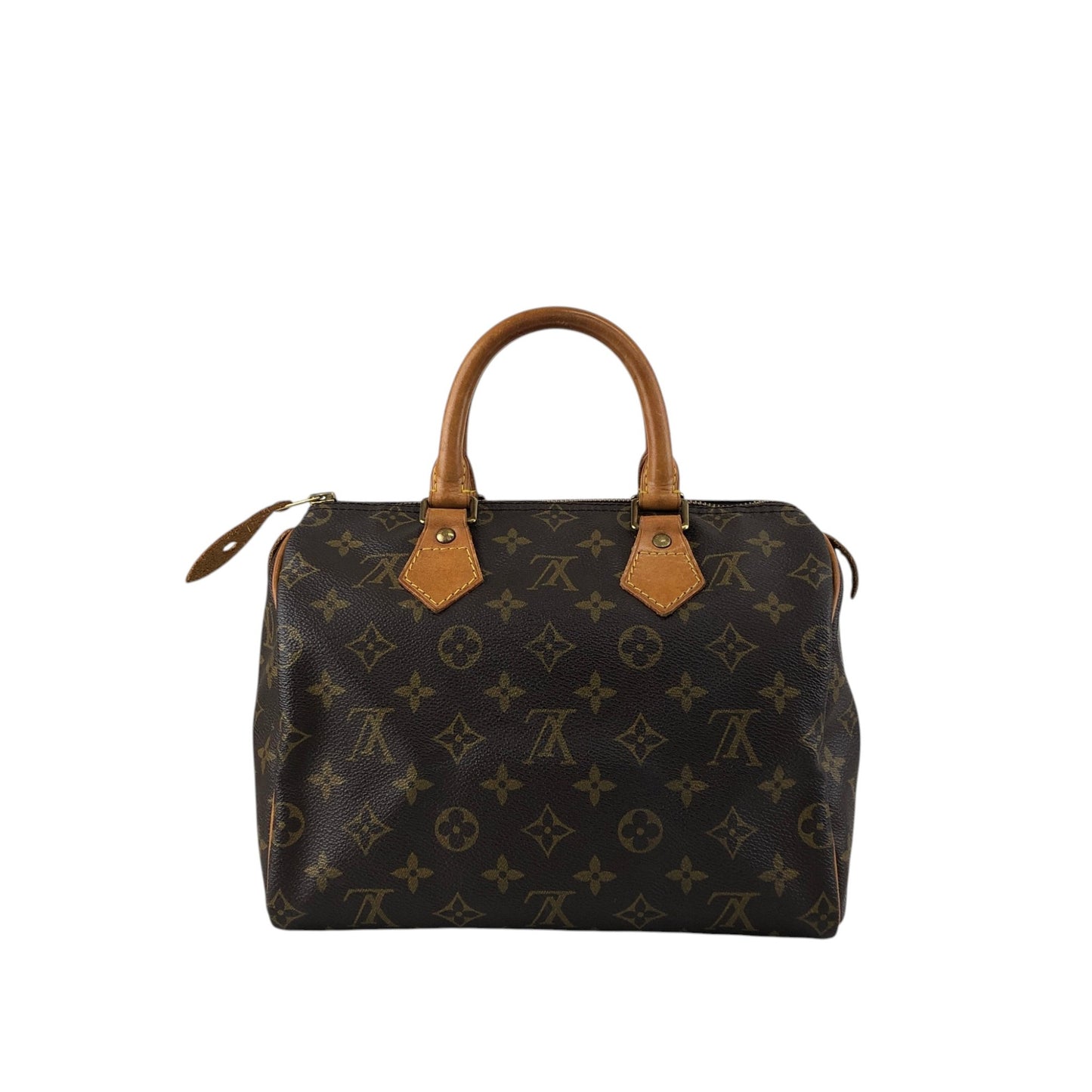 LOUIS VUITTON Monogram Small Boston bag Handbag Brown Vintage ss8v76