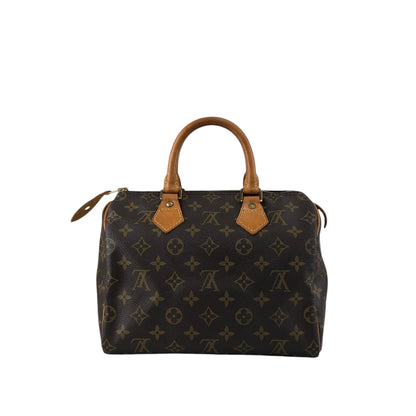 LOUIS VUITTON Monogram Small Boston bag Handbag Brown Vintage ss8v76