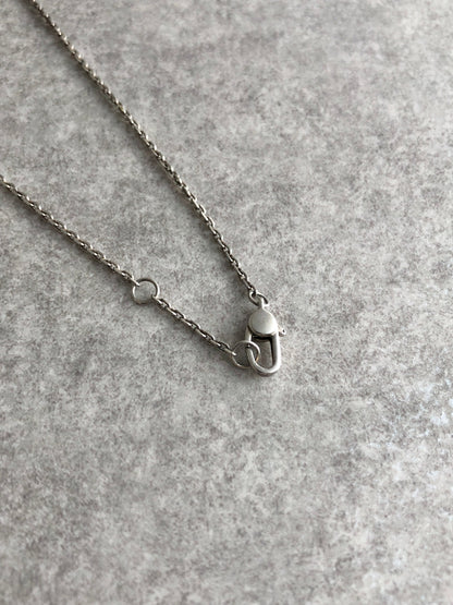 GUCCI Heart Motif SILVER925 Necklace Silver Vintage ehj8bu